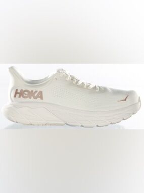 HOKA ARAHI 7 WHITE AND ROSE GOOD SNEAKER RUNNING SHOE SIZE 10